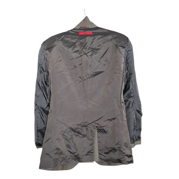 HUGO BOSS Aamon Hago Sport Coat Blazer Jacket Gray Wool Mohair Career, Size 36S - Picture 9 of 13